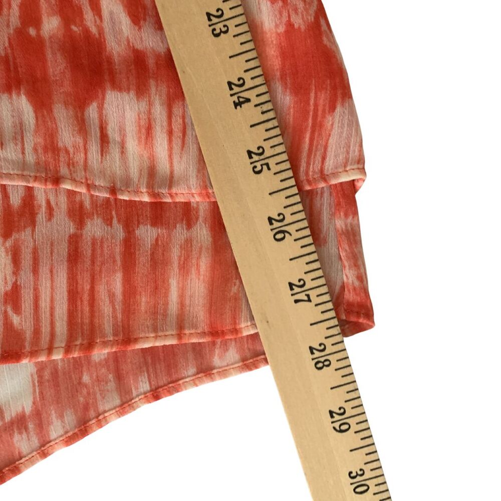 Christine B Tie-Dye Coral Sleeveless Top Women’s Size M Polyester Summer - Picture 8 of 8